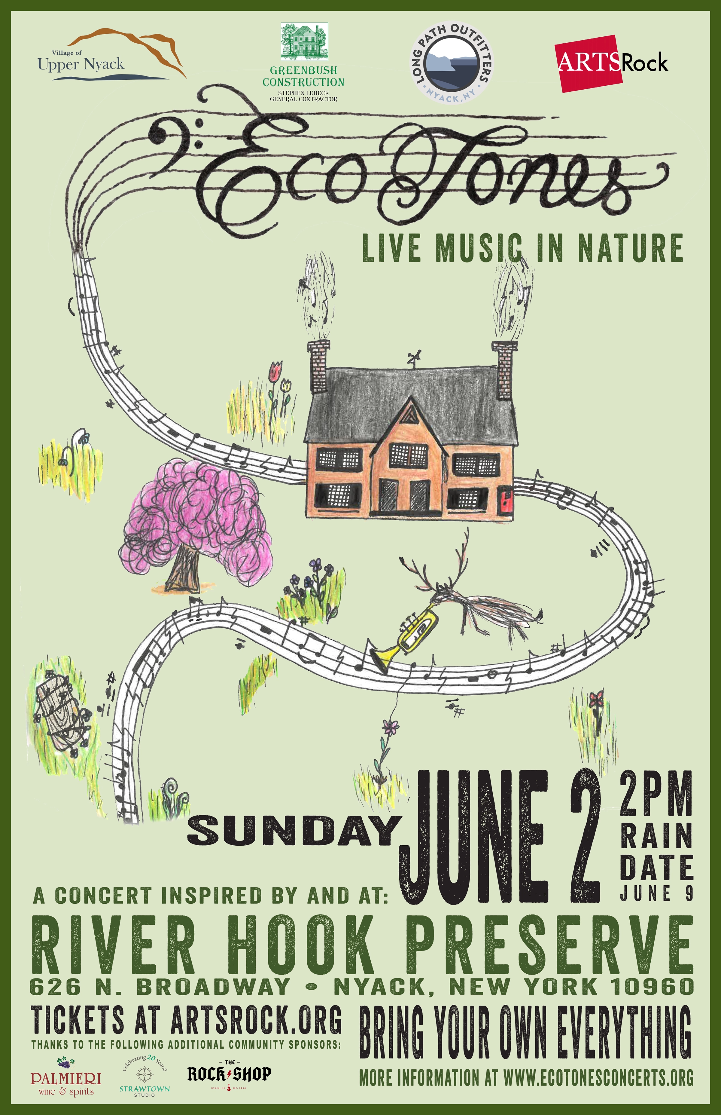 EcoTones Concerts @ River Hook Preserve Show Poster